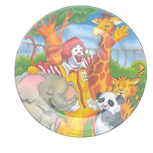 Ronald MCDonald's Vintage 1996 Animal Plate